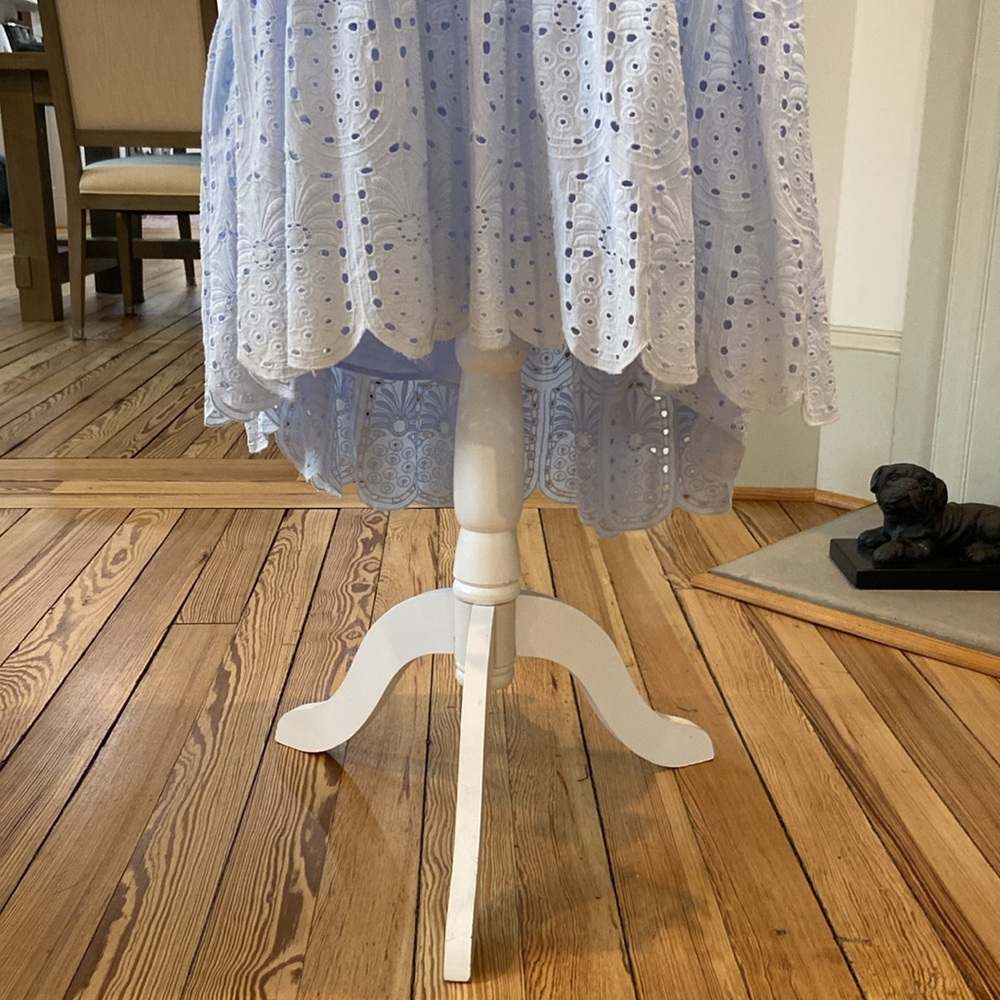 crown & ivy Light Blue Eyelet High-Low Dress - Picture 5 of 10
